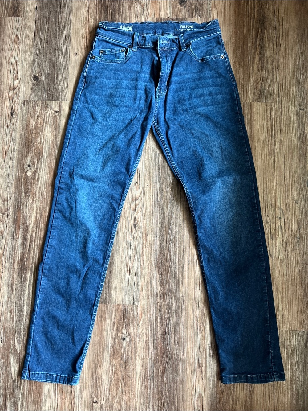 Men's Slim Straight Blue Jeans